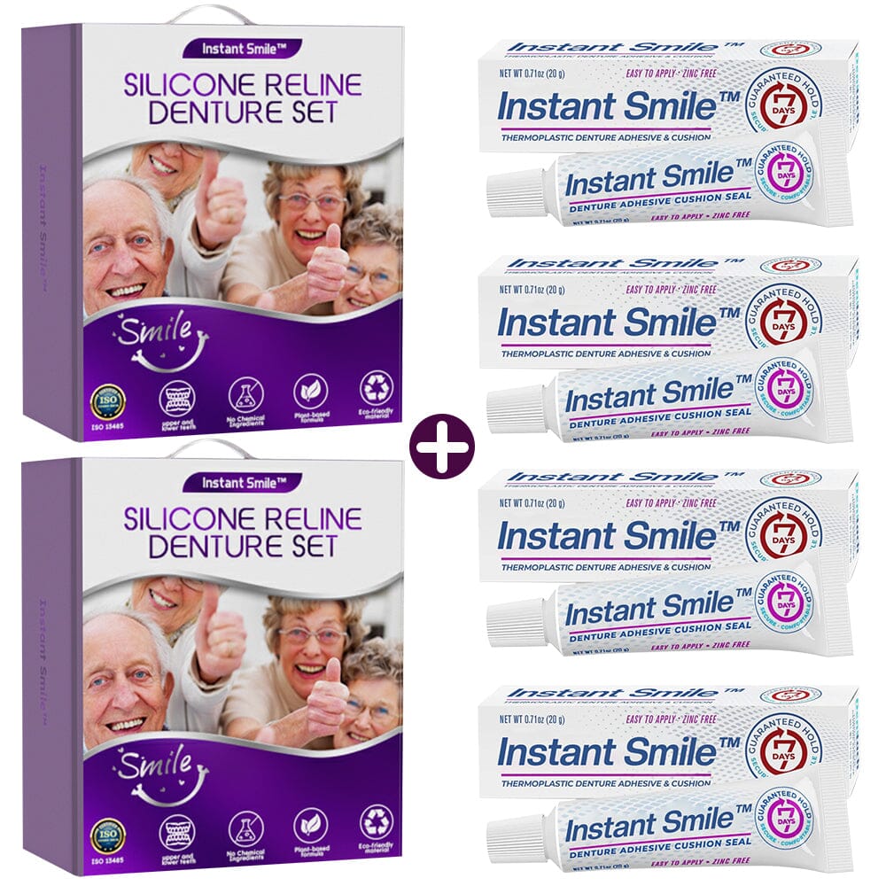 ✅Official Store | Instant Smile™ Silicone Reline Denture Set